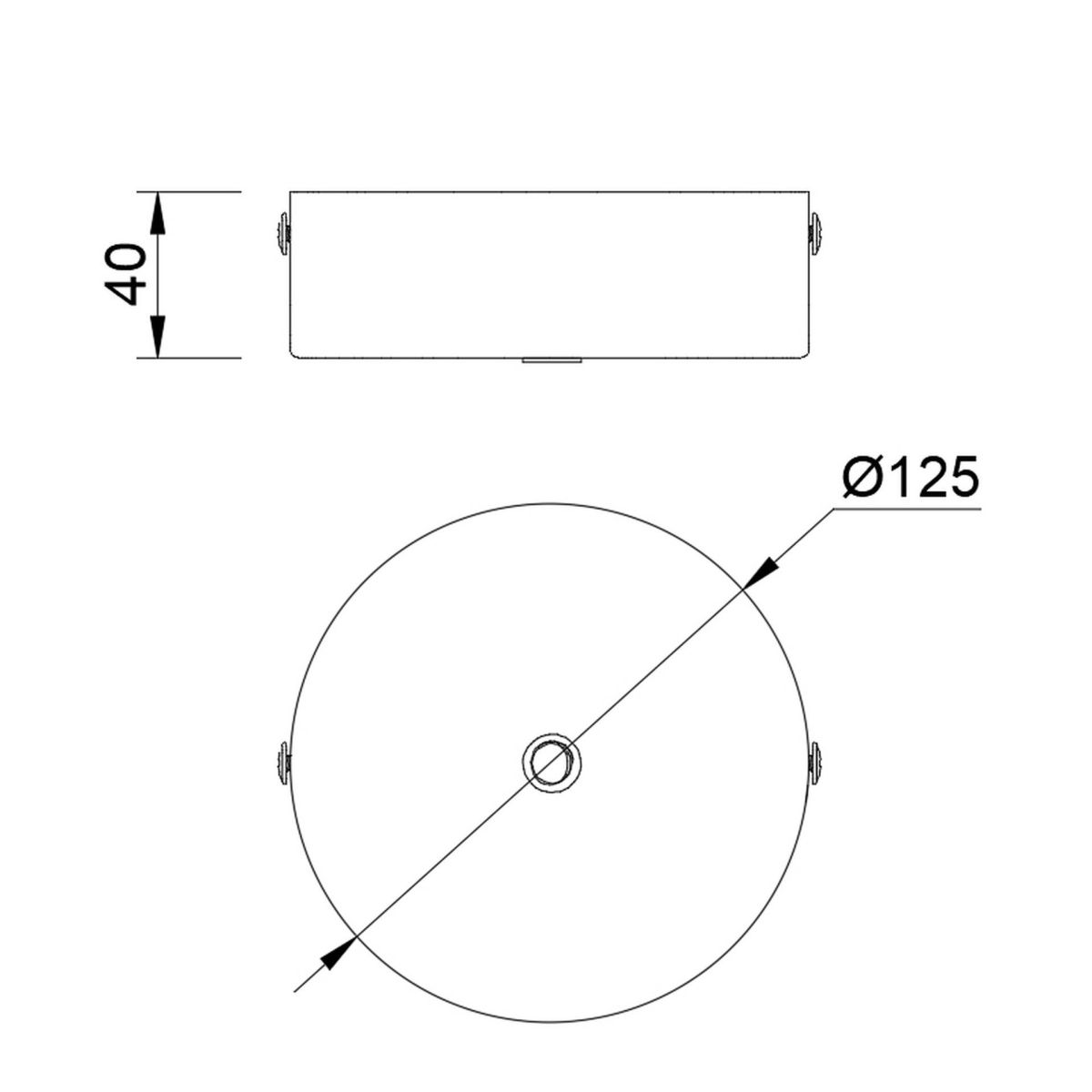 Основание потолочное 1L Mantra Modular Light Florones 9356