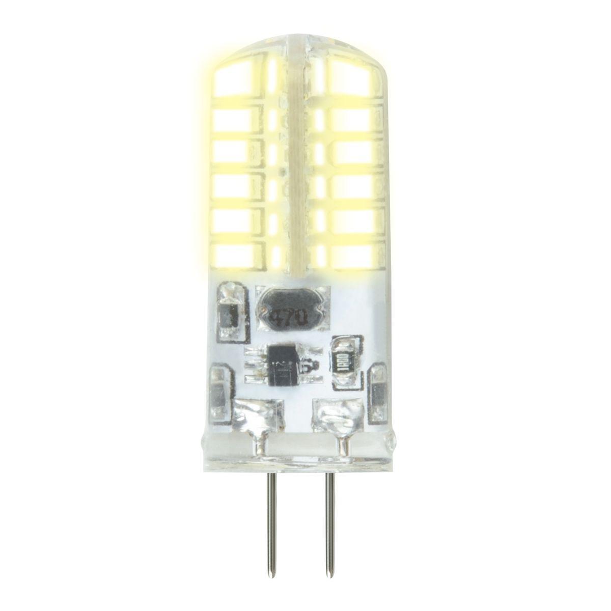 Лампа светодиодная Uniel G4 3W 3000K прозрачная LED-JC-12/3W/3000K/G4/CL SIZ05TR UL-00010366