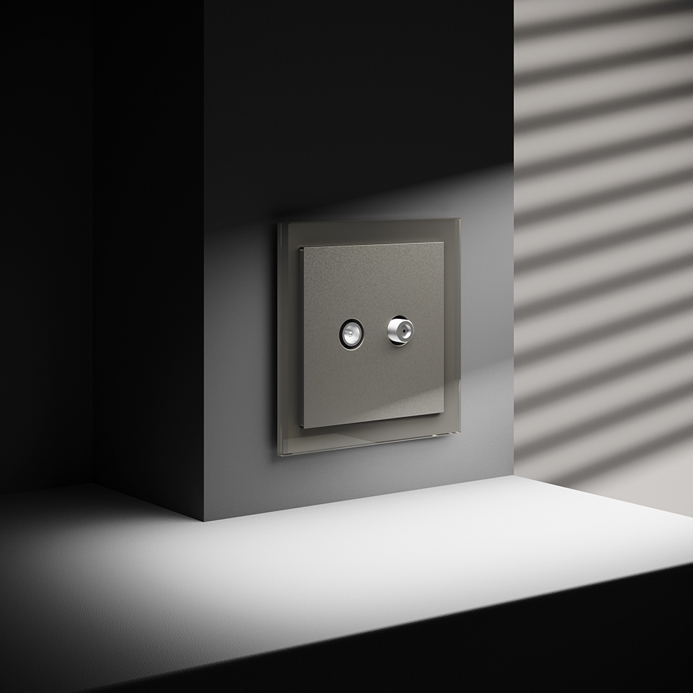 Розетка телевизионная Voltum S70 VLS060404