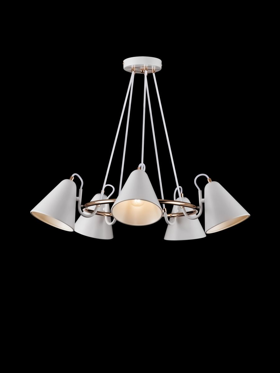 Подвесная люстра Freya Falke Market FR8001PL-05WG