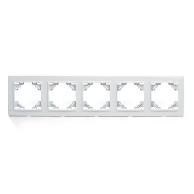 Рамка 5-постовая Stekker Эрна белый PFR00-9005-01 39620 Рамка 5-постовая Stekker Эрна белый PFR00-9005-01 39620