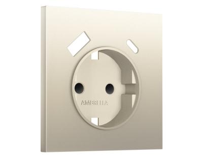 Лицевая панель SIGMA (Шёлк) для электрической розетки с/з со шторками 2USB A+C QUANT PRO Ambrella Volt SP5500