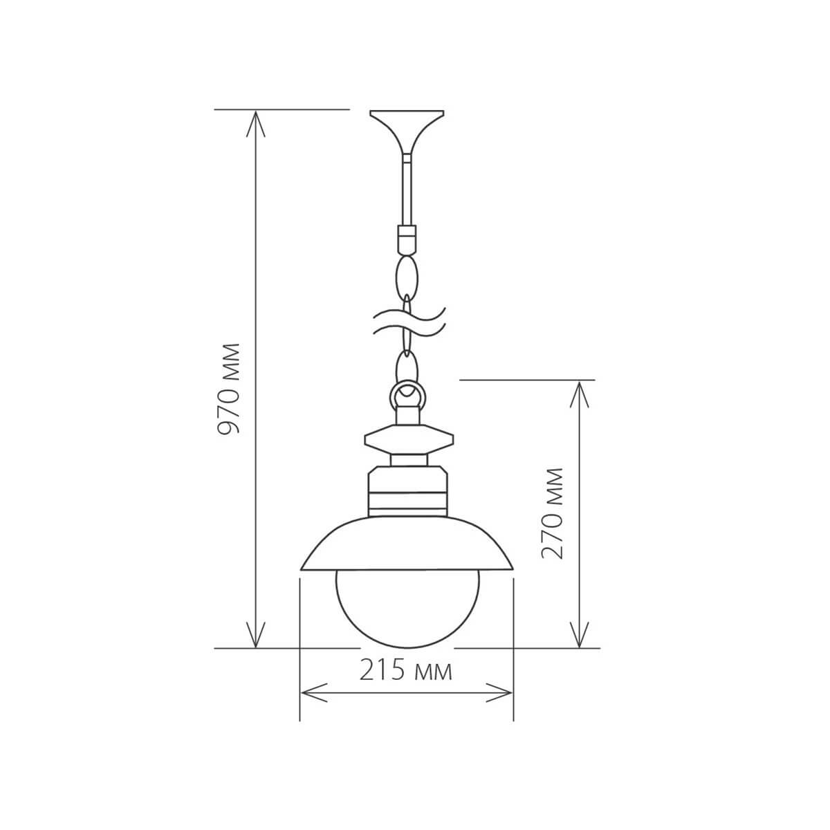 Уличный подвесной cветильник Elektrostandard Talli H GL 3002H черный 4690389106590