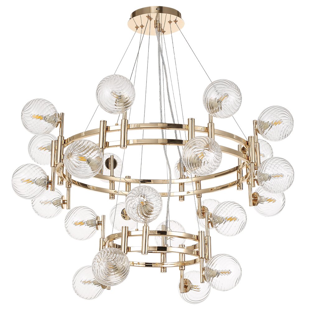 Подвесная люстра Crystal Lux LUXURY SP16+8 GOLD
