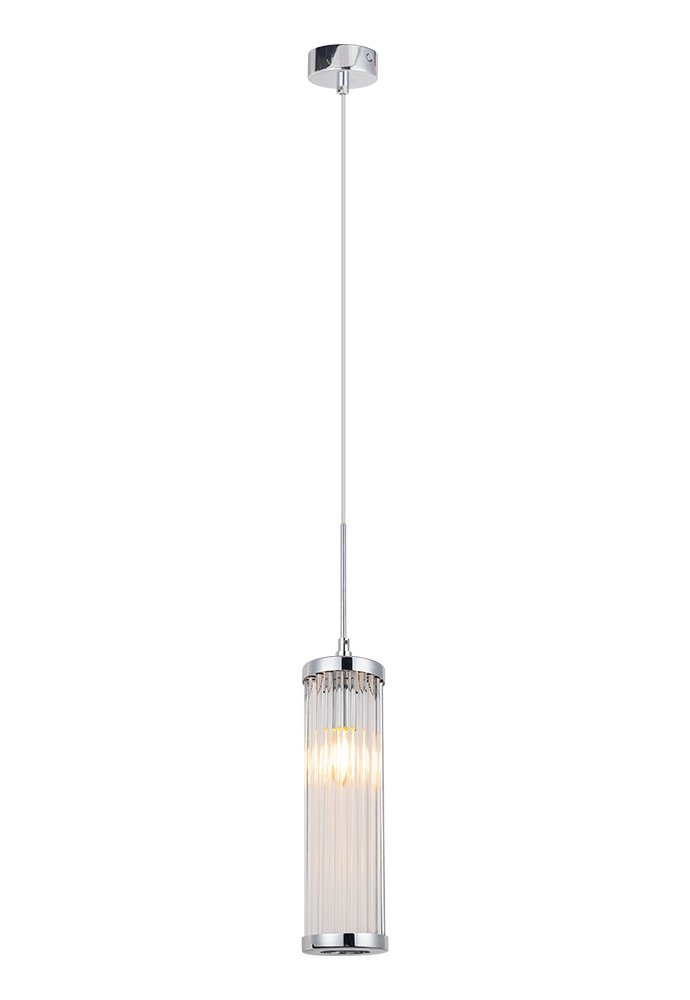 Подвесной светильник Crystal Lux Tadeo SP1 D100 Chrome/Transparente