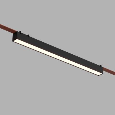 Трековый однофазный светильник Denkirs Belty linear DK5676-BK