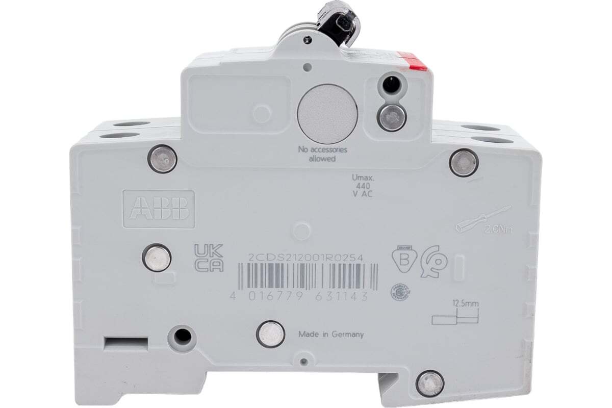 Автоматический выключатель ABB SH202 2-полюсный C25 6кА