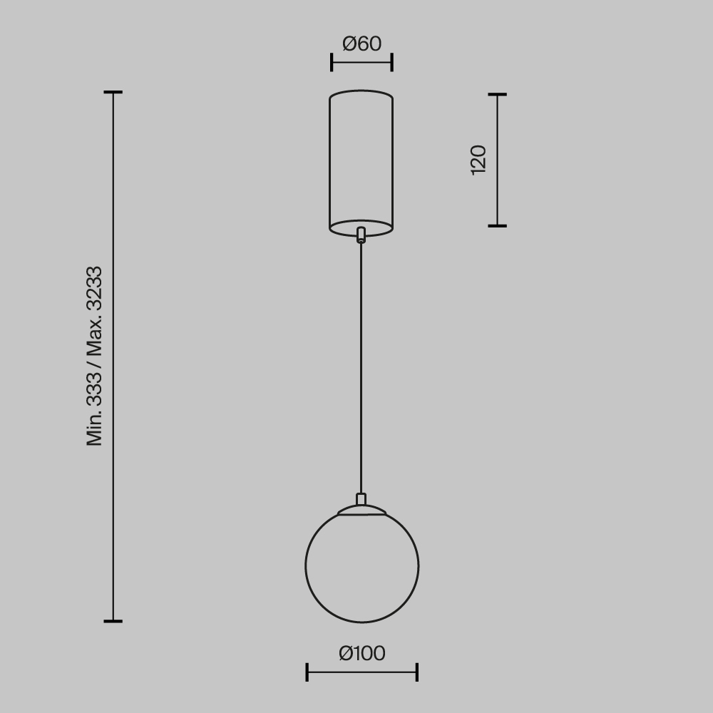 Подвесной светильник Maytoni Yora MOD464PL-L5BSK