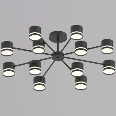 Люстра на штанге Reluce 89730-0.3-12 GX53 BK