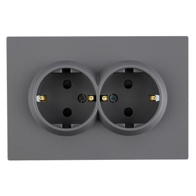 Розетка 2-местная СЗК Stekker 250В 16А Эмили RST16-5114-10ZK 50244 Розетка 2-местная СЗК Stekker 250В 16А Эмили RST16-5114-10ZK 50244