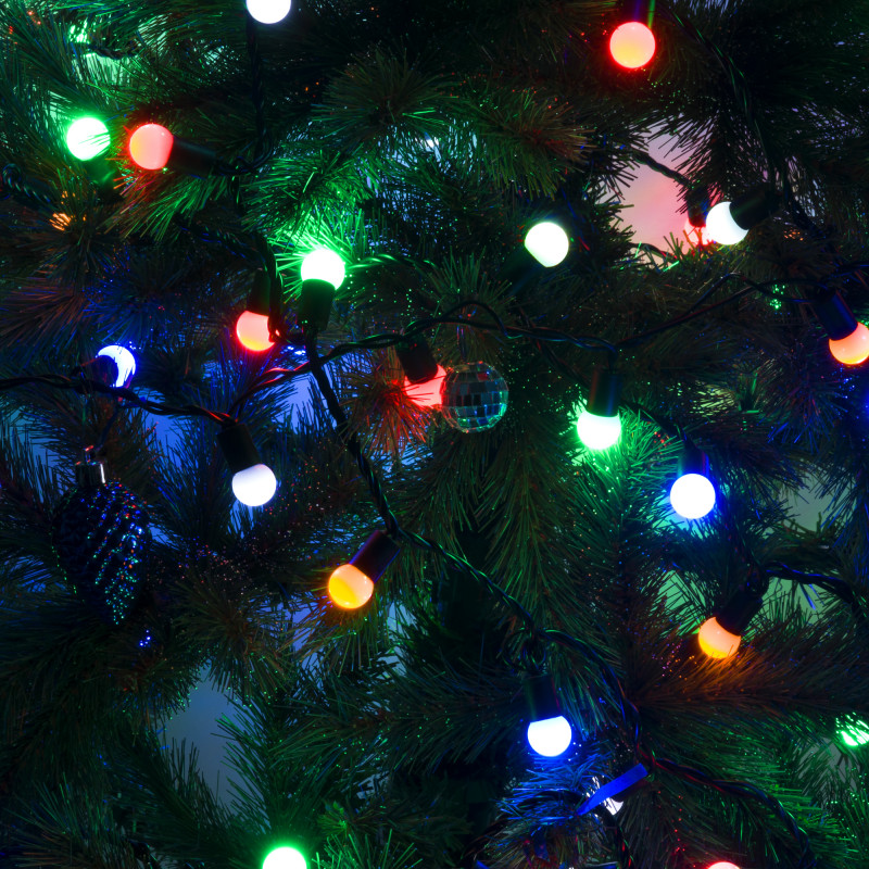 Светодиодная нить Eurosvet 400-104 мульти с эффектом мерцания 20м IP65