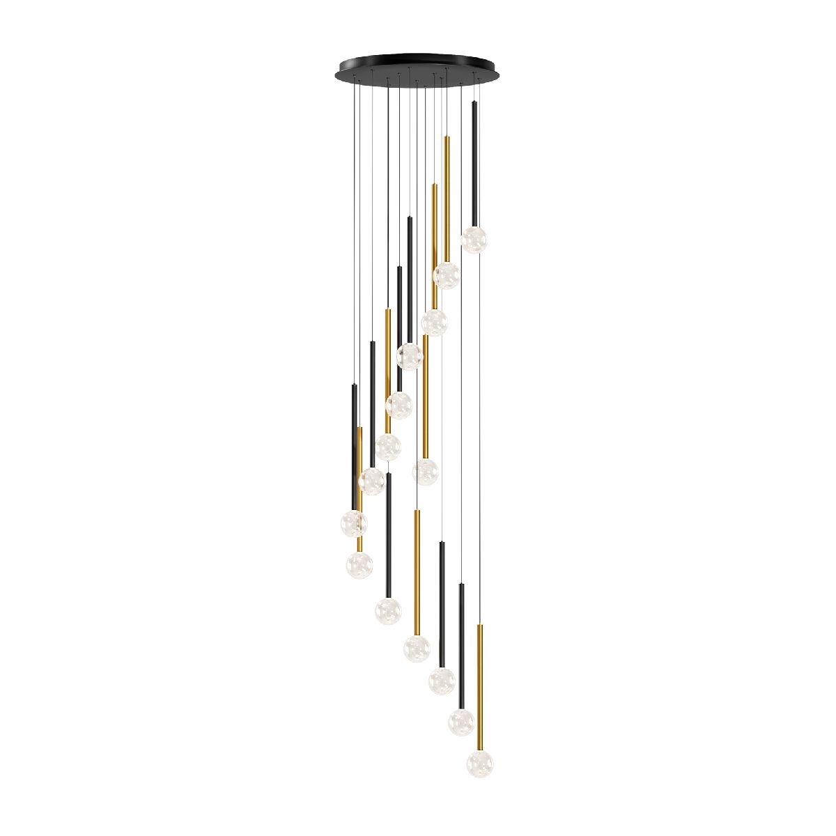 Каскадная люстра Maytoni Bubble dream MOD383PL-L40BBS3K - Elektrostandard.net Каскадная люстра Maytoni Bubble dream MOD383PL-L40BBS3K
