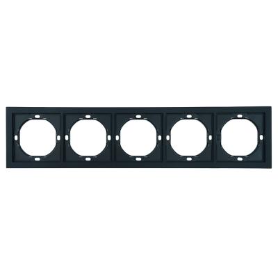 Рамка 5-местная Stekker Мия PFR00-3005-05 черный бархат 50465