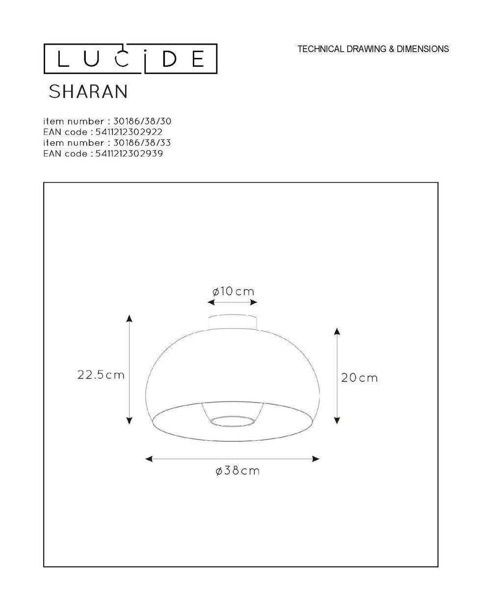 Потолочный светильник Lucide Sharan 30186/38/33