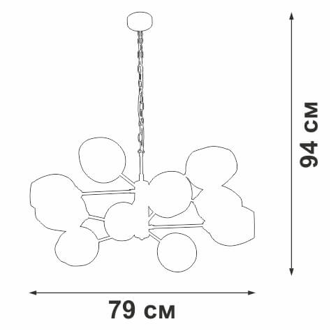 Подвесная люстра Vitaluce V3956-7/10