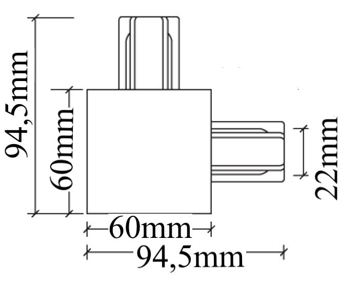 Коннектор L-образный Crystal Lux CLT 0.2211 03 BL