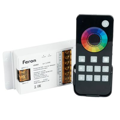 Контроллер RGB с пультом, таймером и визуализатором звука Feron LD483 12-24-48V 52098