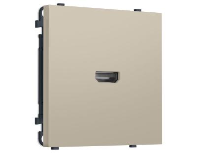Комплект механизма розетки HDMI 2.1 SIGMA Кашемир 30V/900MS 4K-120HZ 8K-60Hz QUANT PRO Ambrella Volt MS354030 (SP3540, PR223)