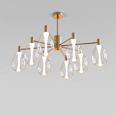 Люстра на штанге Eurosvet Magma 60175/8 латунь Smart a069323