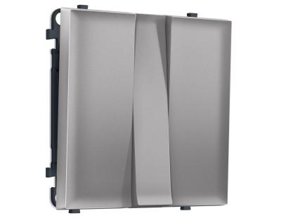 Комплект механизма 3-кл выключателя SIGMA Сталь матовый 10A-250V QUANT PRO Ambrella Volt MS505010 (SP5050, PR133)