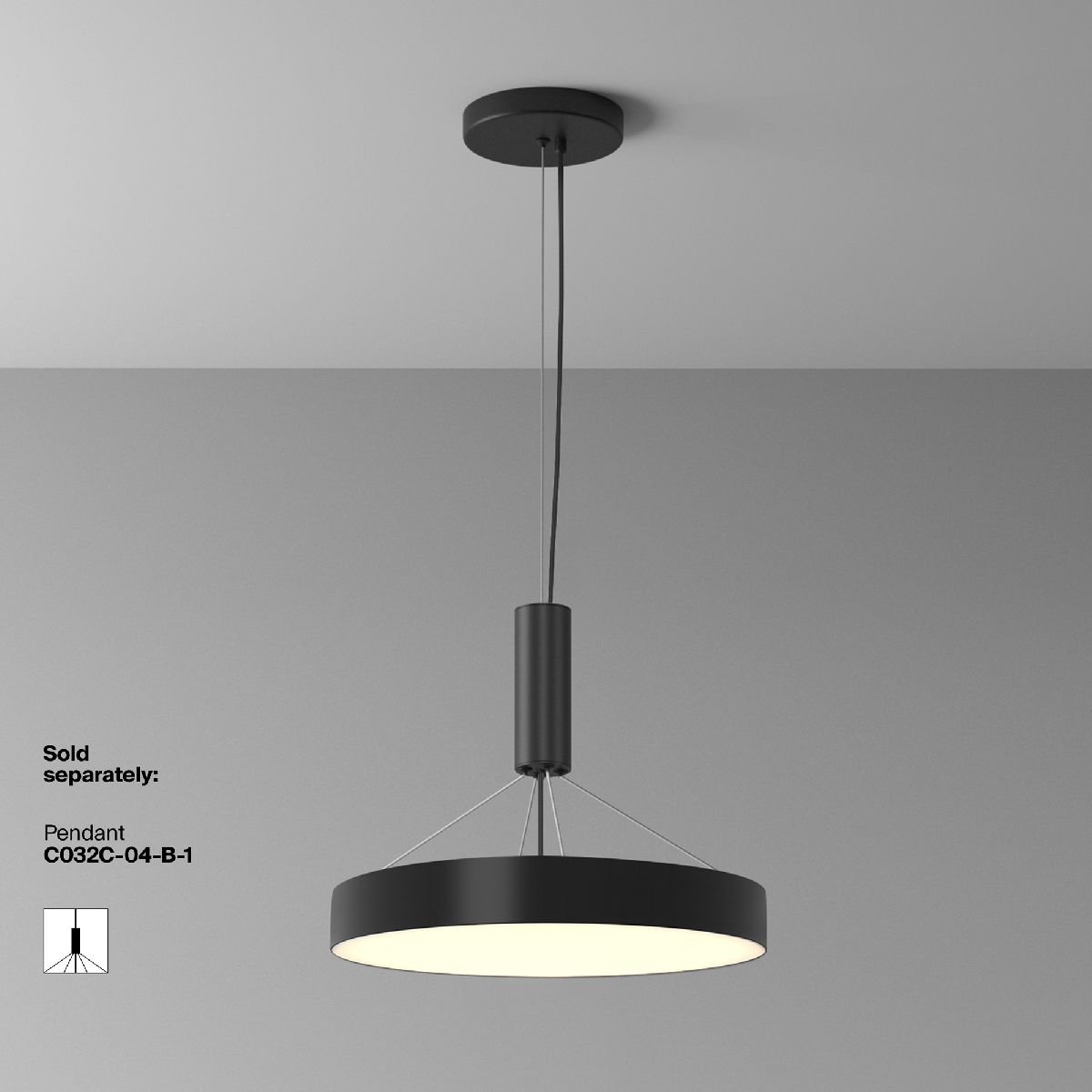 Потолочный светильник Maytoni Zon C032CL-45W3K-RD-B