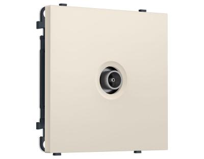 Комплект механизма TV розетки оконечной SIGMA Бежевый матовый 50-870 MHz 1dB QUANT PRO Ambrella Volt MS333010 (SP3330, PR202)