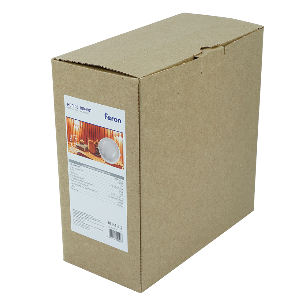 Накладной светильник Feron НБП 03-100-001 53173