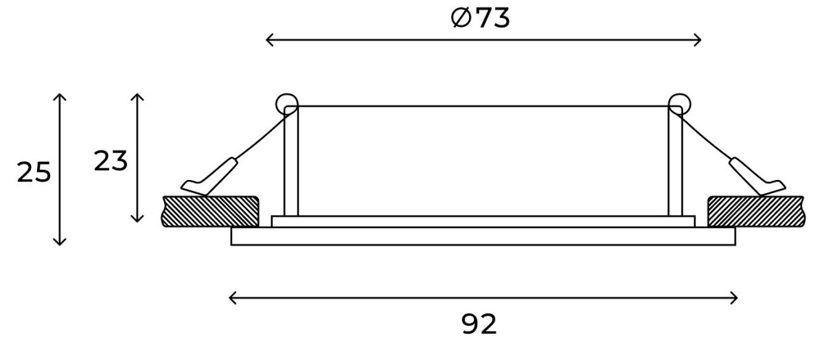 Встраиваемый светильник Hesby Lighting Eclipse HSBL_0112