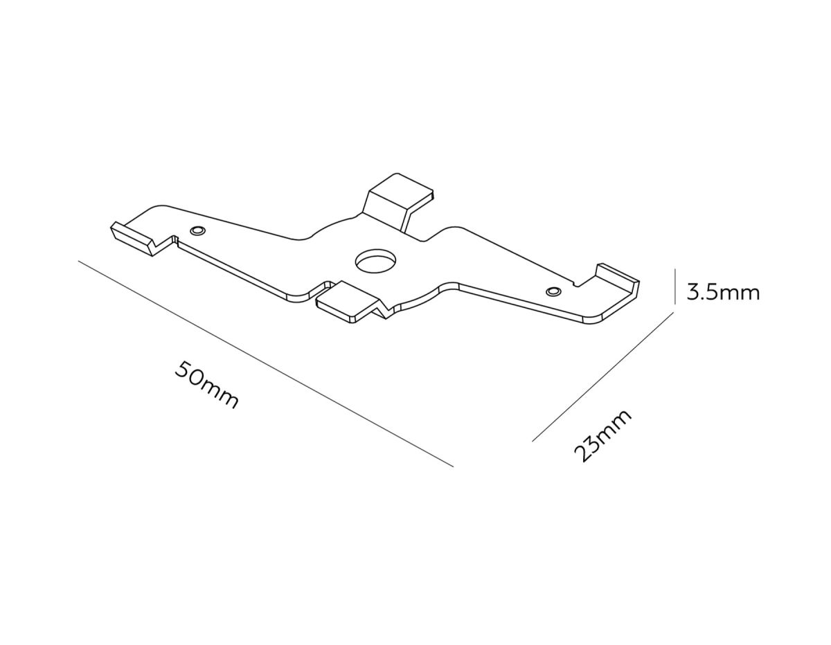Крепеж потолочный для накладного магнитного шинопровода Ambrella Light Track System GL1995