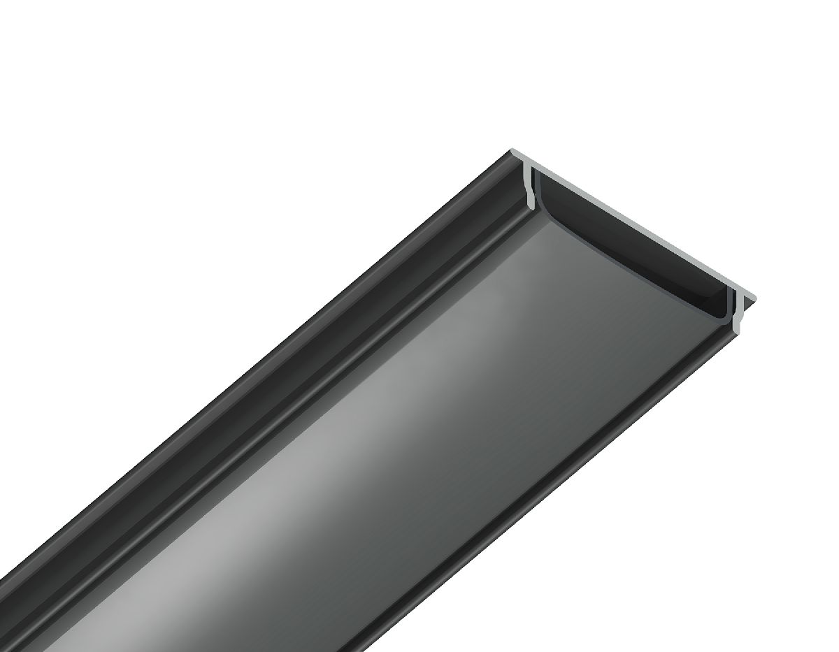 Алюминиевый накладной профиль Ambrella Light Alum Profile GP1600BK/BK
