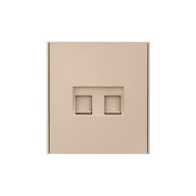 Розетка STRONG компьютерная двойная RJ45+RJ45 кат6 с/у шелк KRANZ KR-78-0725-8