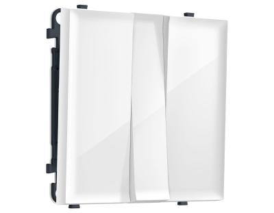 Комплект механизма 3-кл выключателя SIGMA Белый глянец 10A-250V QUANT PRO Ambrella Volt MS105010 (SP1050, PR133)