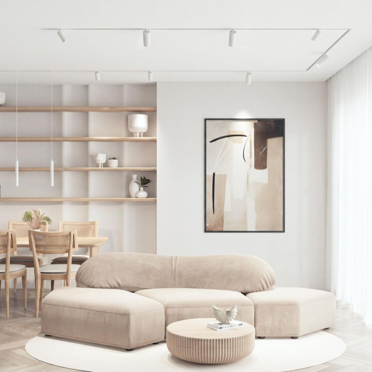 Трековый однофазный светильник Denkirs Simple Spot DK8208-WH