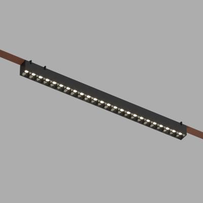 Трековый однофазный светильник Denkirs Belty grill DK5672-BK