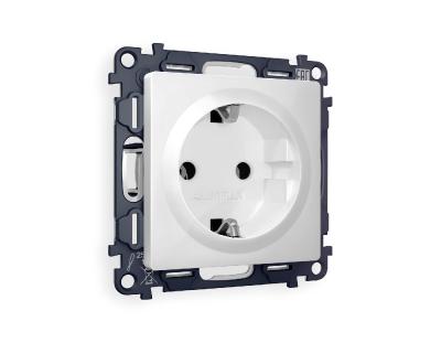 Комплект механизма розетки с/з на винтовых зажимах Ambrella Volt Alfa MA106010