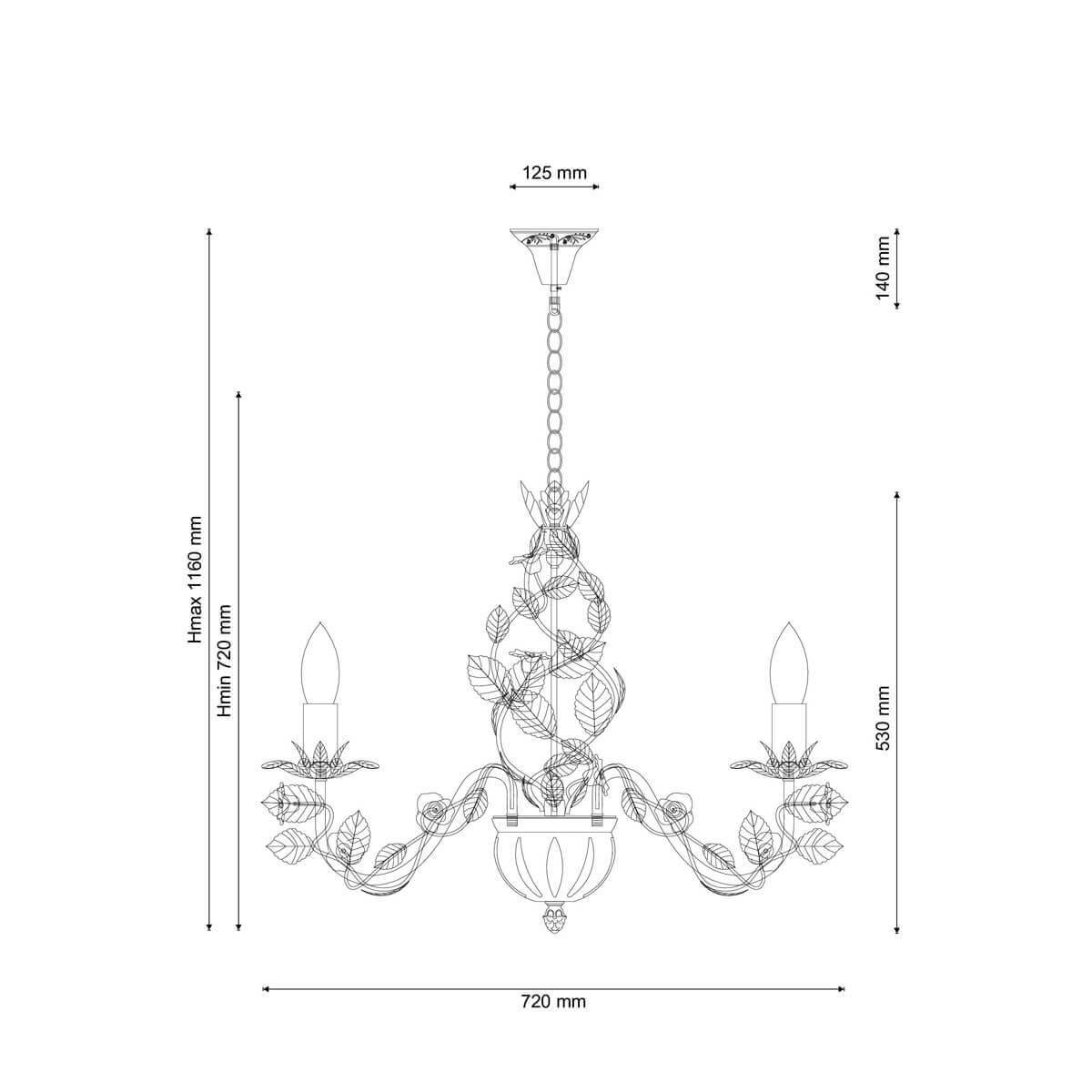 Подвесная люстра Lucia Tucci Fiori Di Rose 185.10.5