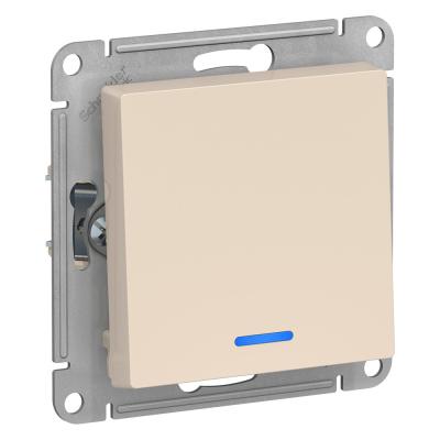 Выключатель 1-клавишный с подсветкой, сх.1а, 10АХ Systeme Electric AtlasDesign ATN000213