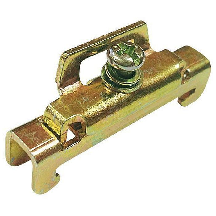 Ограничитель на дин-рейку металлический 1 винт TDM