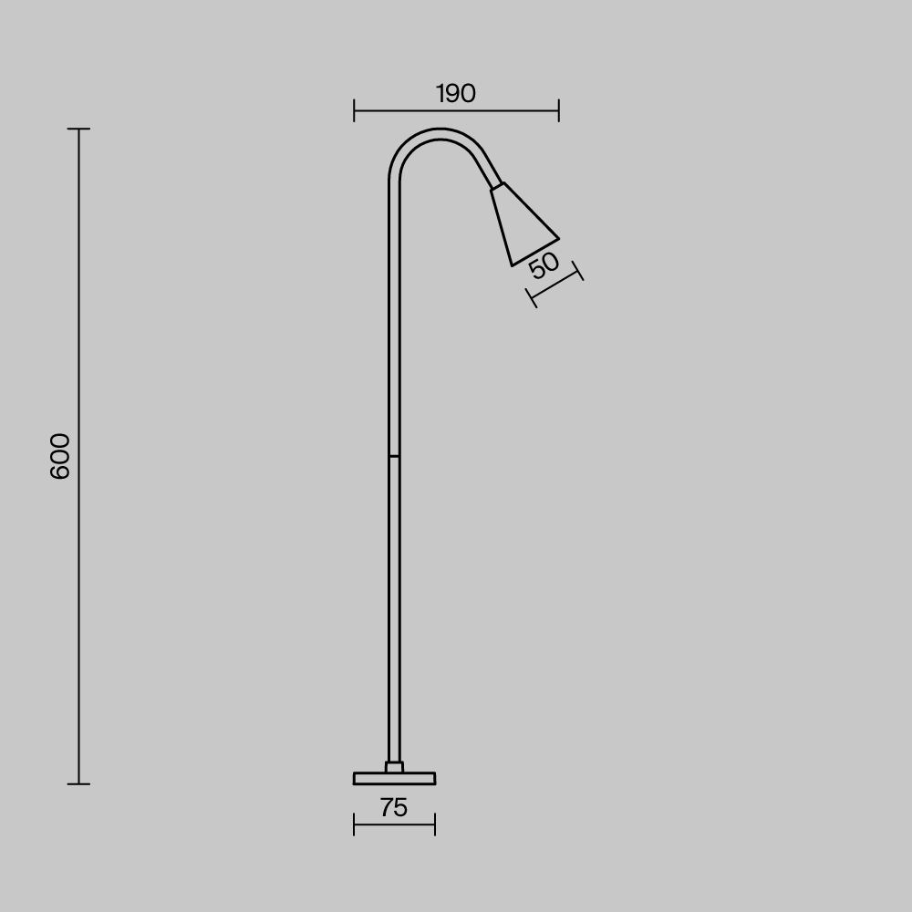 Ландшафтный светильник Maytoni Barb O531FL-L3B3K