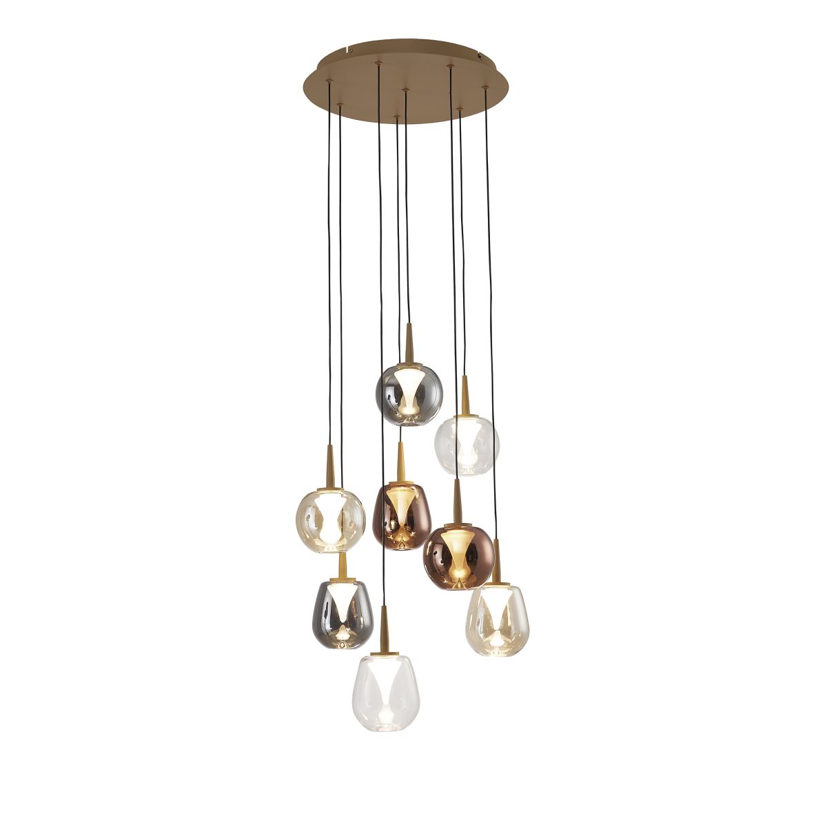 Каскадная люстра Mantra Andromeda 8933+8PL