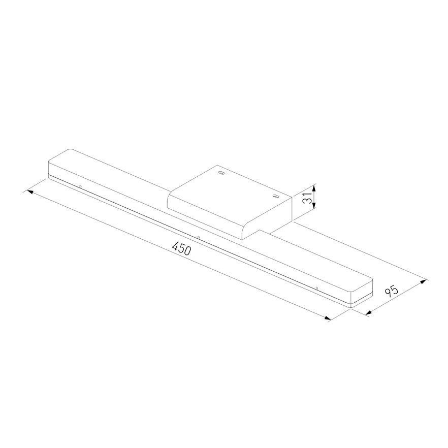 Подсветка для зеркал Elektrostandard Protect LED алюминий MRL LED 1111 4690389169779