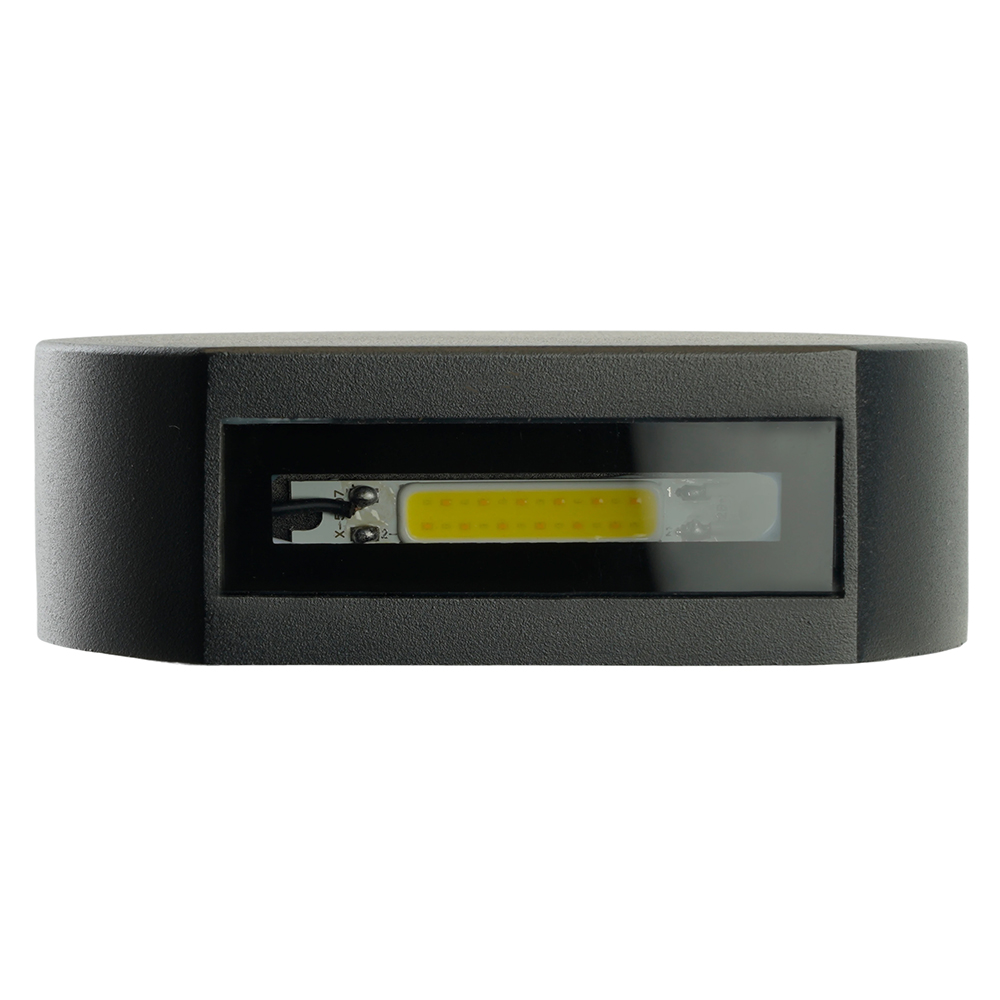 Уличный настенный светильник Feron Дели DH500, 6W, 55Lm, 3000/4000/6400К, черный