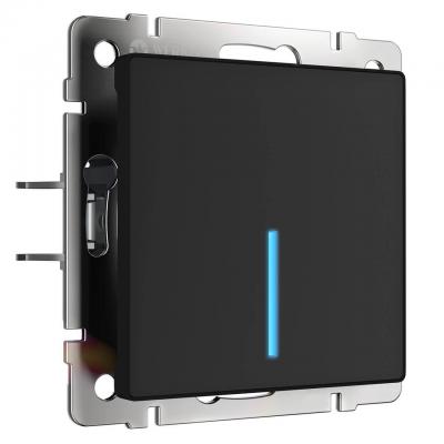 Сенсорный выключатель одноклавишный с функцией Wi-Fi Werkel черный W4510608 4690389171185