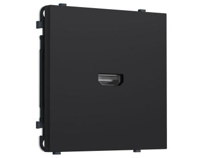 Комплект механизма розетки HDMI 2.1 SIGMA Черный Мягкое касание 30V/900MS 4K-120HZ 8K-60Hz QUANT PRO Ambrella Volt MS994030 (SP9940, PR223)