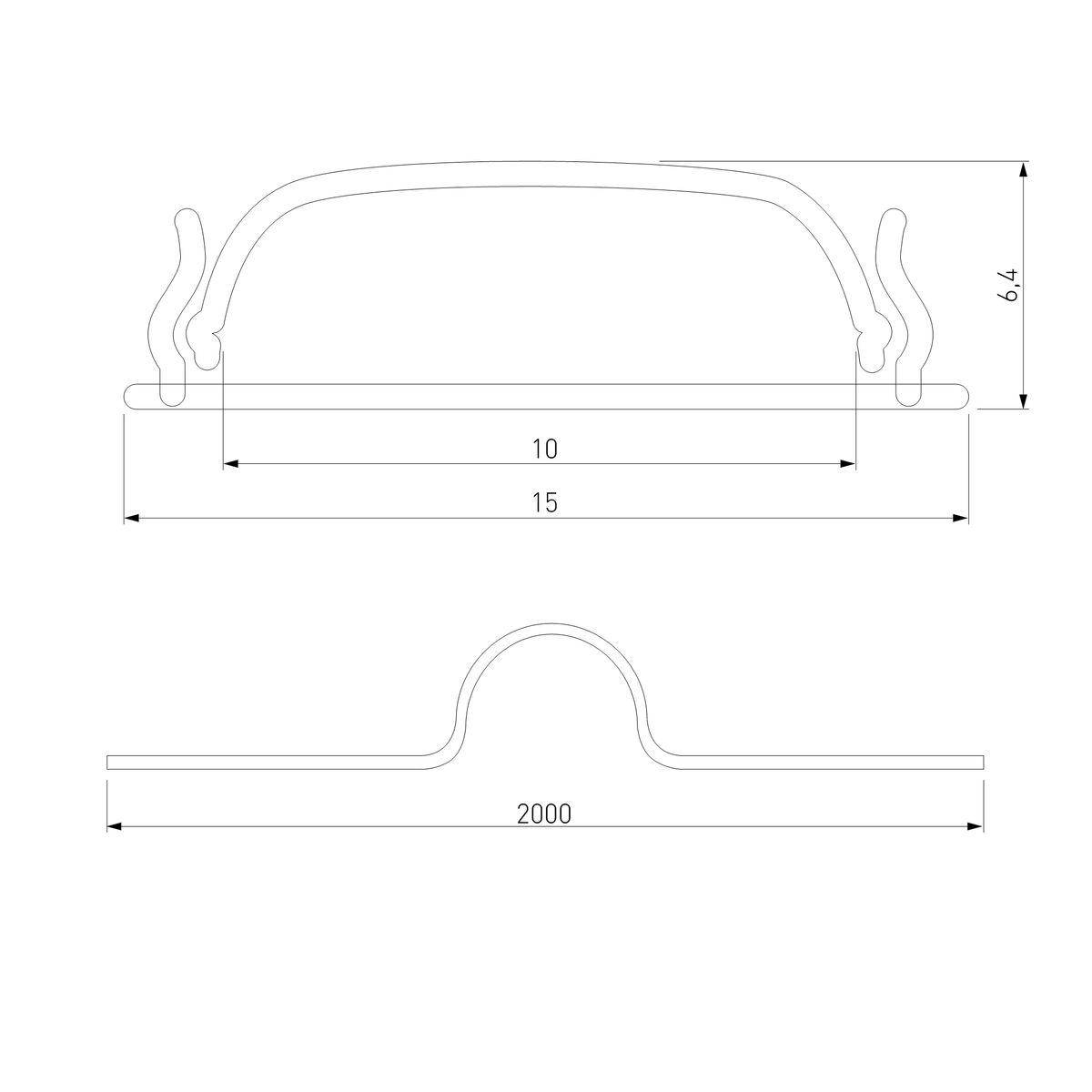 Профиль гибкий алюминиевый с экраном Elektrostandard LL-2-ALP012 4690389170515