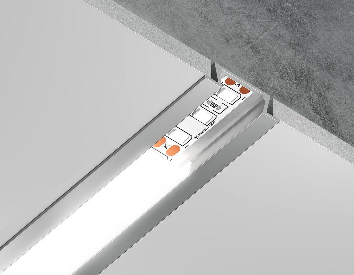 Встраиваемый профиль с рассеивателем Ambrella Illumination GP1001AL