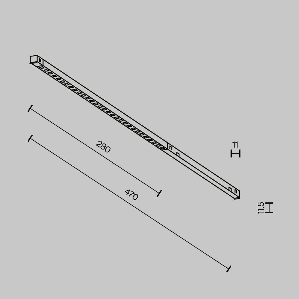 Трековый магнитный светильник Maytoni Technical Points TR241-4-6WTW-DSZ-B