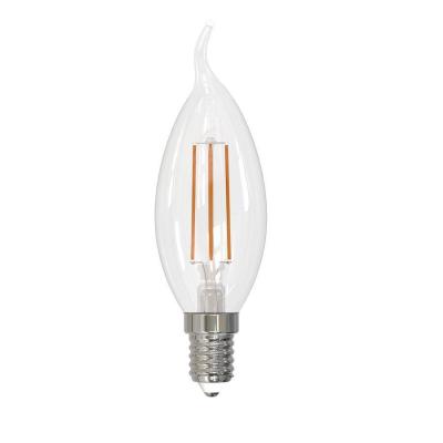 Лампа светодиодная филаментная Volpe E14 7W 3000K прозрачная LED-CW35-7W/3000K/E14/CL/SLF UL-00008340