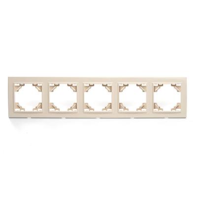 Рамка 5-постовая Stekker Эрна слоновая кость PFR00-9005-02 39621 Рамка 5-постовая Stekker Эрна слоновая кость PFR00-9005-02 39621