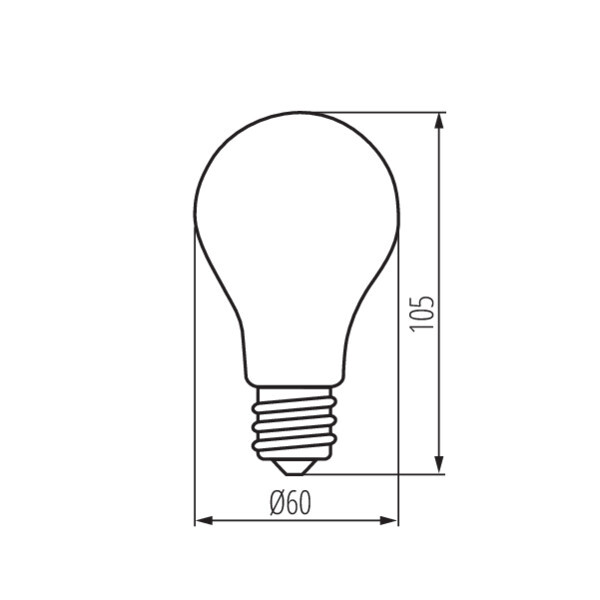 Лампа светодиодная Kanlux Xled E27 7W 2700К 29634